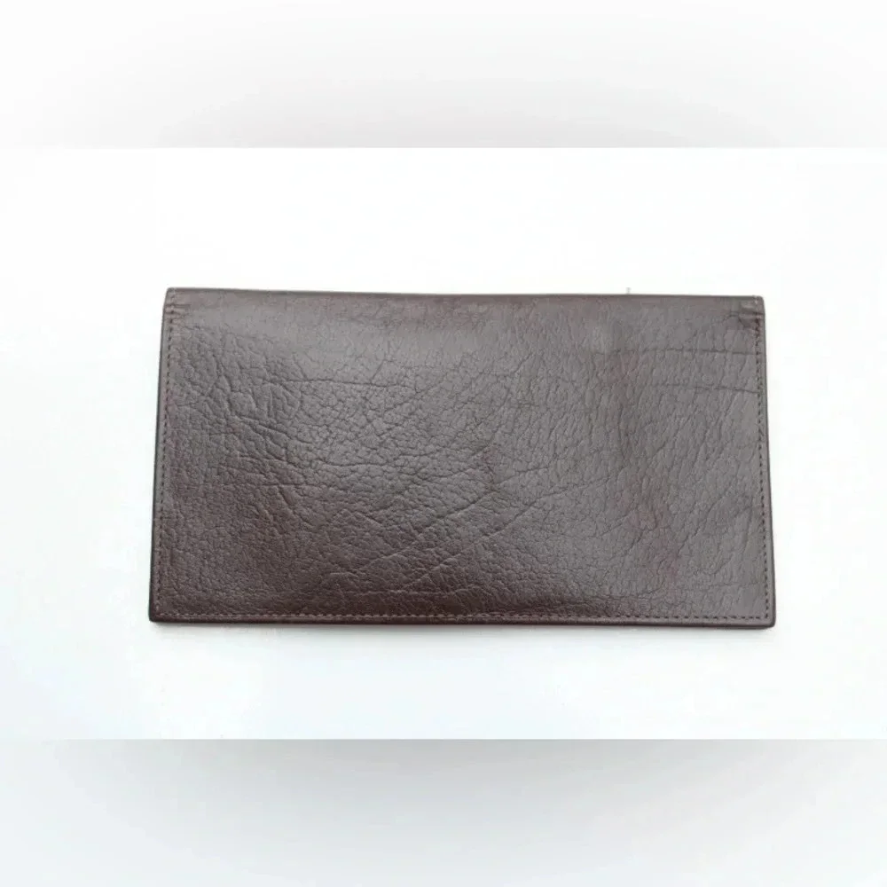 Vintage Swank leather check book holder